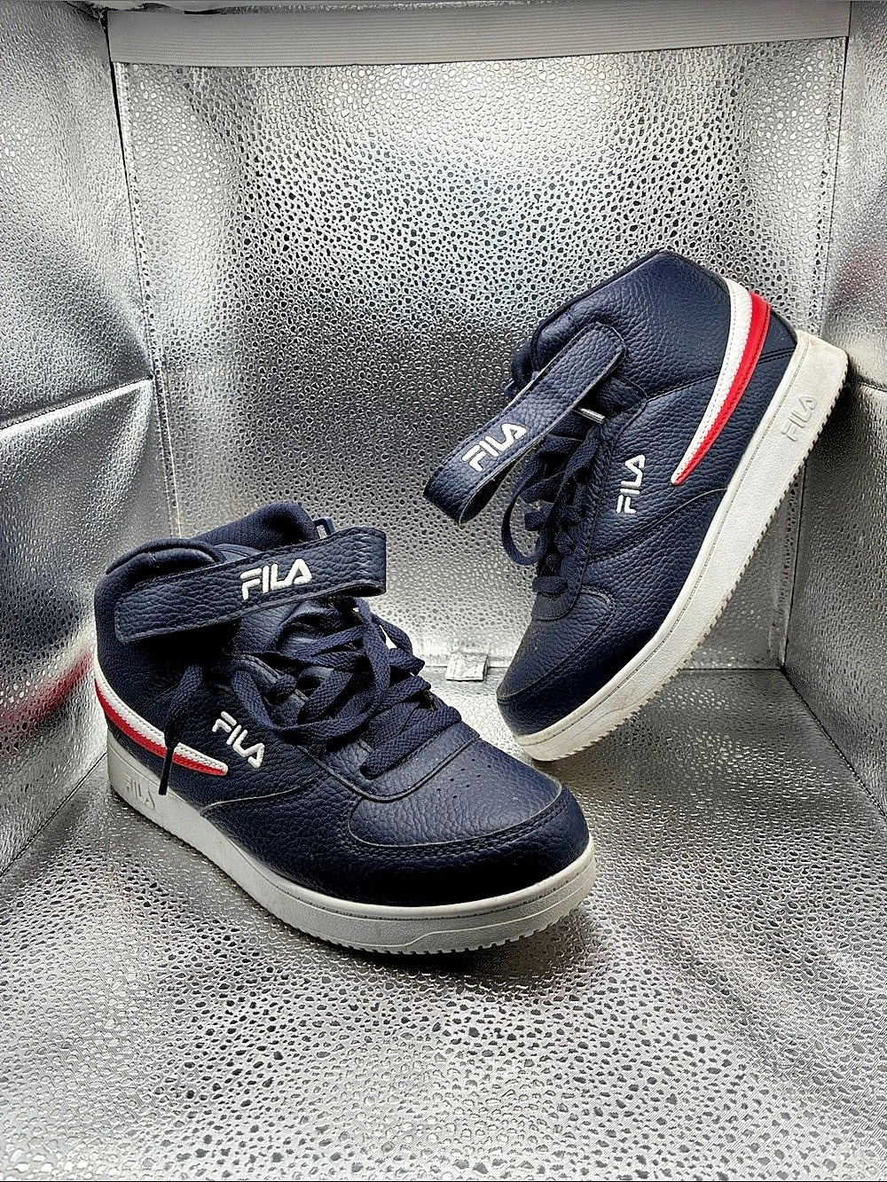 Fila FX-100 Girls US 61⁄2 Blue & Red Sneakers